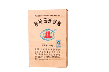 중국 크래프트 종이는 음식 저장/커피 포장을 위한 주머니 벨브에 의하여 밀봉된 부대를 위로 서 있습니다 협력 업체