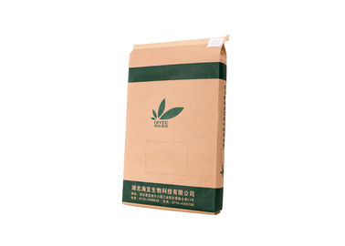 중국 크래프트 종이는 포장 가루/분말 화학제품을 위한 PP에 의하여 길쌈된 음식 급료 부대를 박판으로 만들었습니다 협력 업체
