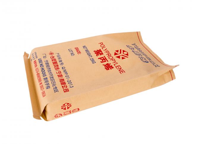 길쌈한 PP는 음식/곡물/화학 공업을 위한 크래프트 종이 플라스틱 종이 봉지를 박판으로 만들었습니다