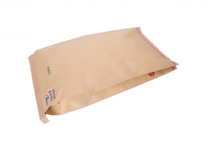 , 열 골라내십시오/두 배에 의하여 바느질된 박판으로 만들어진 플라스틱 시멘트 종이 봉지 - 종이 봉지를 밀봉하십시오