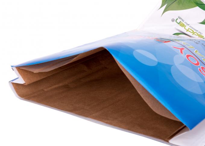 열 - 물개 관례는 크래프트 종이 PP에 의하여 박판으로 만들어진 길쌈한 포장 재료를 가진 부대를 인쇄했습니다